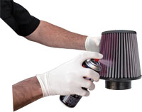 Cone Air Filter Aerosol Oiling