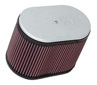 K&N Dual Oval Air Filter for Kinsler- Siamese Stacks